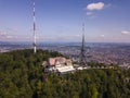 Aerial view of Uetliberg mountain in Zurich, Switzerland